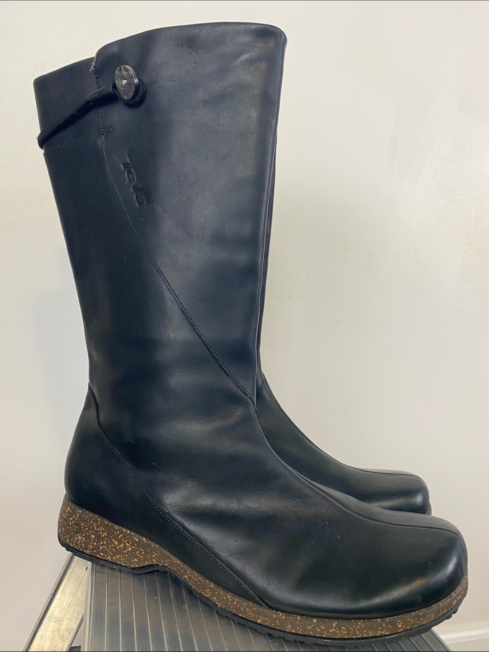 Teva Black Leather Boots